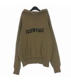 KNIT PULLOVER HOODIE ロゴニットパーカー フーディー 長袖 M ハーベスト