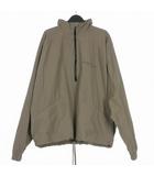 ハーフジップ  トラックジャケット ブルゾン 長袖 M トープ