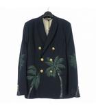 23SS ツリープリント ダブルジャケット ブレザー 長袖 50 ネイビーブルー 紺 PMEN023S23FAB002 国内正規