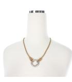 イントレチャート ネックレス ペンダント シルバー/ブラウン 925