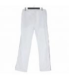 プラダ PRADA 25SS ストライプ ポプリン パンツ スラックス S ホワイト/ブルー SPH492 国内正規