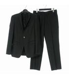 エンポリオアルマーニ EMPORIO ARMANI セットアップ スーツ 上下 シングルブレストジャケット 44 ブラック 黒 01G160 01047 国内正規