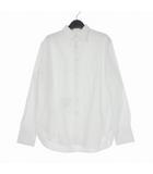 フォーティーファイブアールピーエム  45R 45rpm コンパクトダンプ 908 ローファーボタンダウンシャツ カレッジ刺繍 長袖 3 ホワイト 白