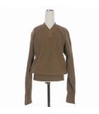 Yneck Stitch Knit Yネックニット セーター 長袖 F ブラウン 茶 12120514