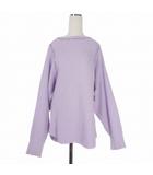 23AW サーマルニット セーター 長袖 パープル 紫 0423030501