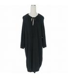 ジルサンダー JIL SANDER ジャージーワンピース ドレス 七分袖 34 ブラック 黒 700018 WF390538 22 国内正規