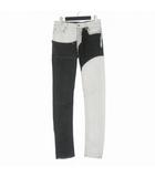 ダークシャドウ DRKSHDW RICK OWENS 20SS タイロンカットコーティングデニムパンツ ジーンズ 29 ホワイト/ブラック DU20S5361-SCOMW1 国内正規