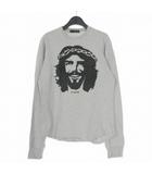 05AW MY SHEPHERD グラフィックロングスリーブTシャツ カットソー ダメージ加工 長袖 M グレー