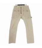 ディースクエアード DSQUARED2 04AW バイカーパンツ マルチポケット ワークパンツ 46 ベージュ 国内正規