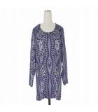 エミリオプッチ EMILIO PUCCI シルクワンピース ドレス プッチ柄 38 パープル 紫 36RM46 国内正規