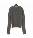 ジョンローレンスサリバン JOHN LAWRENCE SULLIVAN SHOULDER PAD KNIT SWEATER クルーネックニット セーター 長袖 L グレー 4B001-0121-38