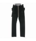 ダークシャドウ DRKSHDW RICK OWENS 24AW CREATCH CARGO DRAWSTRING カーゴパンツ サルエル S ブラック 黒 DU02D2376 RIG