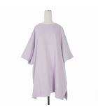 ドリスヴァンノッテン DRIES VAN NOTEN 22SS スウェットワンピース ドレス 半袖 S パープル 紫