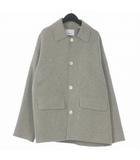 ゼロエイトサーカス 08SIRCUS 21AW ダブルフェイスリバーカバーオール コート ジャケット 長袖 5 グレー S21AW-OT12