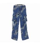 ルイヴィトン LOUIS VUITTON 20SS モノグラム 3Dポケット 迷彩 カモフラ カーゴパンツ ワークパンツ 38 ブルー 青 RM201M TBN HIP30W 国内正規