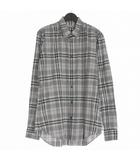 ジョンローレンスサリバン JOHN LAWRENCE SULLIVAN 18AW レギュラーカラー チェックシャツ 長袖 グレー 3B008-0218-20