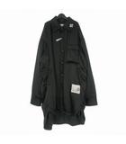 ミハラヤスヒロ MIHARA YASUHIRO 24AW PUFFER HUGE SHIRTS パファーシャツコート ジャケット 長袖 40 ブラック 黒 B13SH131