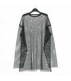 ドリスヴァンノッテン DRIES VAN NOTEN 21SS メッシュカットソー Tシャツ 長袖 S ブラック 黒