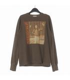 トイズマッコイ TOYS McCOY S.McQUEEN LONG SLEEVE T-SHIRTS スティーブ マックイーン プリント ロングスリーブTシャツ カットソー 長袖 M ブラウン 茶