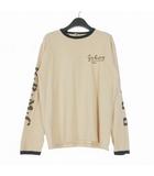 トイズマッコイ TOYS McCOY JOHNNY B.R.M.C RINGER LONG SLEEVE TEE ロングスリーブ リンガーTシャツ カットソー 長袖 L ベージュ/ブラック