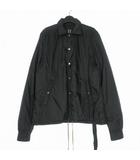 ダークシャドウ DRKSHDW RICK OWENS 21AW Woven Padded Snapfront Jacket 中綿 コーチジャケット ブルゾン 長袖 M ブラック 黒 DU02A3782-ND