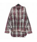 ミハラヤスヒロ MIHARA YASUHIRO 25AW Vintage Like Check L/S Shirts ヴィンテージライク チェックシャツ 長袖 46 レッド 赤 J15SH181
