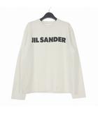 ジルサンダー JIL SANDER 23AW T-SHIRT CN LS ロングスリーブ ロゴTシャツ カットソー 長袖 S ホワイト 白 J02GC0107 国内正規