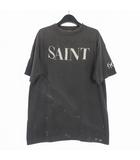 セントマイケル SAINTMICHAEL 26SS SAINT 666 SS T-SHIRT Tシャツ カットソー 半袖 M ブラック 黒 SM-MK8-0000-006