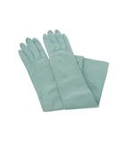 22AW Full-sleeve leather gloves レザーグローブ 手袋 S ライトブルー 青 S51TS0059 国内正規