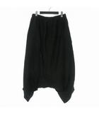 ユリウス JULIUS 23AW RY/SI/LI STRIPE JACQUARD メビウスパンツ サルエルパンツ 3 ブラック 黒 717PAM1