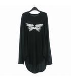 ユリウス JULIUS 18SS JERSEY WINGS ROUND T-SHIRT プリントTシャツ カットソー 長袖 1 ブラック 黒 617CPM10