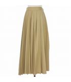 クラネ CLANE ミックスプリーツアシンメトリースカート 1 ベージュ 10109-6002