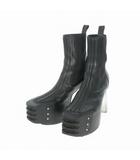 リックオウエンス Rick Owens KISS BOOT キスブーツ レザー 靴 43 1/2 ブラック 黒