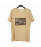 マルタンマルジェラ 10 Martin Margiela 10 ここのえタグ 09SS 転写プリント Tシャツ カットソー 半袖 46 ベージュ 30GC208 国内正規