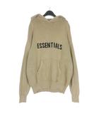 エフオージー エッセンシャルズ FOG ESSENTIALS フロントロゴ ニットパーカー フーディ 長袖 M ベージュ