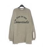 エフオージー エッセンシャルズ FOG ESSENTIALS TRAINING 90'S Long Sleeve Tee ロゴプリント スウェットTシャツ カットソー 長袖 XS ベージュ