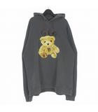 ウェルダン WE11DONE 刺繡 テディ フーディー パーカー L グレー WD-TH9-20-123-U-BK