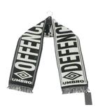 アンブロ UMBRO x Slam Jam 26SS Security Scarf ロゴ刺繍 グラフィックスカーフ ストール 0 ブラック/ホワイト 黒/白 UBMW255YA17
