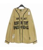 キャピタル kapital CHINO GREAT KOUNTRY DAMAGED BASEBALL L/S SHIRT チノ ベースボールシャツ 長袖 4 ベージュ EK-1554