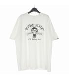 クロムハーツ CHROME HEARTS × アベイシングエイプ A BATHING APE 09AW Baby Milo Scroll Logo T-Shirt マイロ スクロールラベル Tシャツ カットソー 半袖 XL ホワイト 白