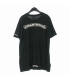 クロムハーツ CHROME HEARTS Scroll Logo T-Shirt スクロールラベル Tシャツ カットソー 半袖 L ブラック 黒 国内正規