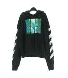 オフホワイト OFF WHITE 19AW DIAG BACKBOON プリント フーディ パーカー 長袖 M ブラック 黒 OMBB037E19E30015 国内正規