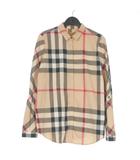 バーバリー BURBERRY ロングスリーブ チェックシャツ ブラウス M ブラウン 茶 3918091 国内正規