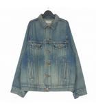 バレンシアガ BALENCIAGA Bell Sleeve Jacket オーバーサイズ デニムジャケット ブルゾン 34 インディゴ 662853 TDW14 国内正規