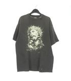 セントマイケル SAINTMICHAEL 25SS SS TEE JESUS プリントTシャツ カットソー 半袖 L ブラック 黒 SM-HR8-0000-016