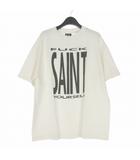 セントマイケル SAINTMICHAEL 25SS SS TEE SAINT YOURSELF ロゴプリントTシャツ カットソー 半袖 L ホワイト 白 SM-HR8-0000-020