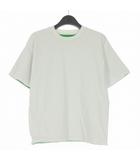 ボッテガヴェネタ BOTTEGA VENETA TWO-LAYERED T-SHIRT 刺繍 Tシャツ カットソー 半袖 S ホワイト/グリーン 702429 V16E0 国内正規