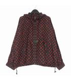 ルイヴィトン LOUIS VUITTON 20AW モノグラム ナイロン フーデッドブルゾン ジャケット 長袖 38 ブラック/レッド FJOW13YCI 国内正規