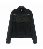 プラダ PRADA Re-Nylon ディテール付 スウェットシャツ トラックジャケット 長袖 L ブラック/ホワイト UJL57A 国内正規