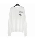 クロムハーツ CHROME HEARTS FOTI ハリスティータ プリント ロングスリーブTシャツ カットソー 長袖 M ホワイト 白